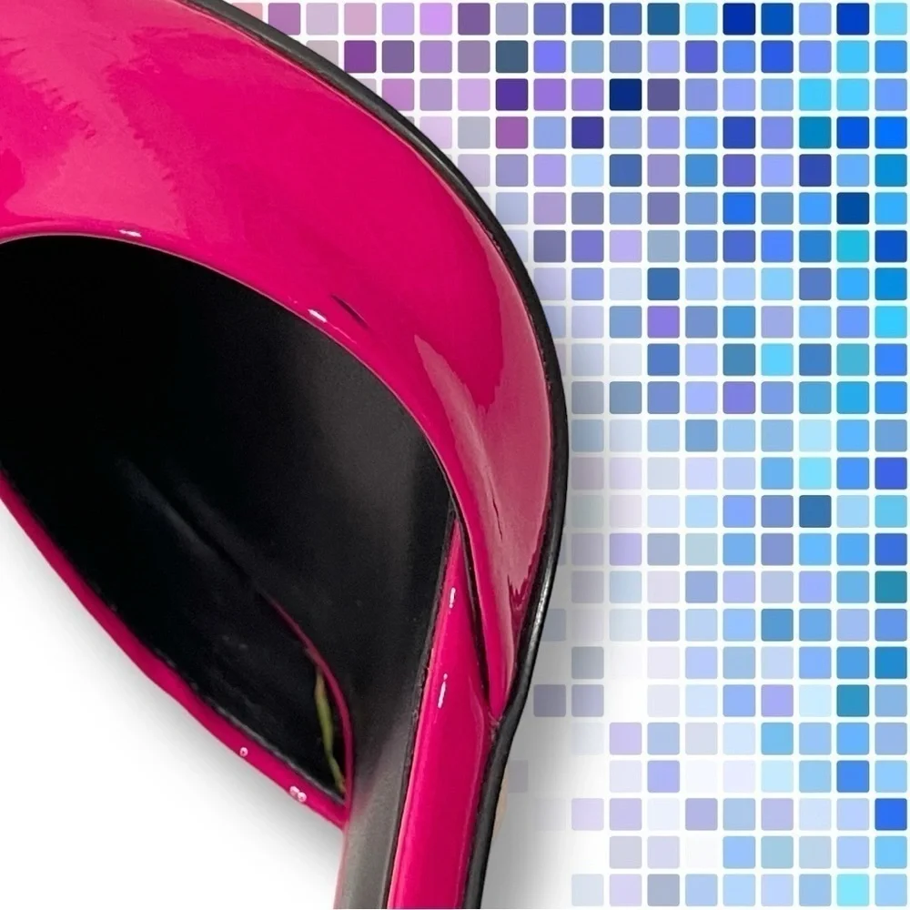 Mix No. 6 Dawnira Pump Hot Pink Patent Faux Leather Stiletto Size 10m